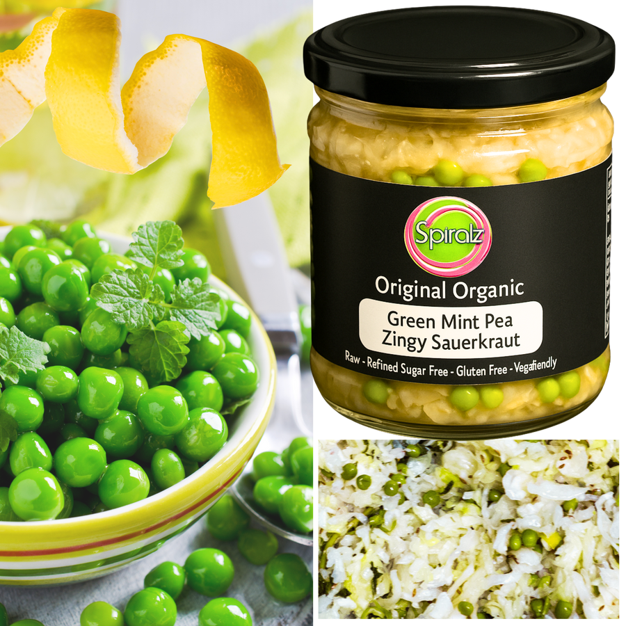 Green Mint Pea Zingy Sauerkraut 220g NEW