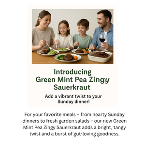 Green Mint Pea Zingy Sauerkraut 220g NEW