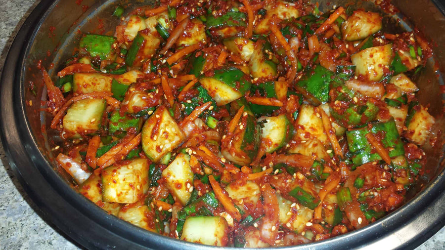 SLICED KIMCHI CUCUMBERS 500g🥒🌶️