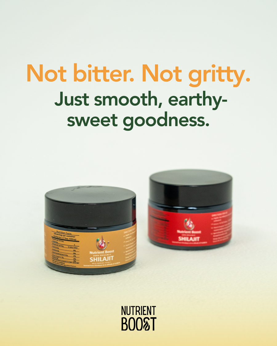 Nutrient Boost Shilajit — Ancient Mineral Complex for Energy, Inflammation & Gut-Immune Health