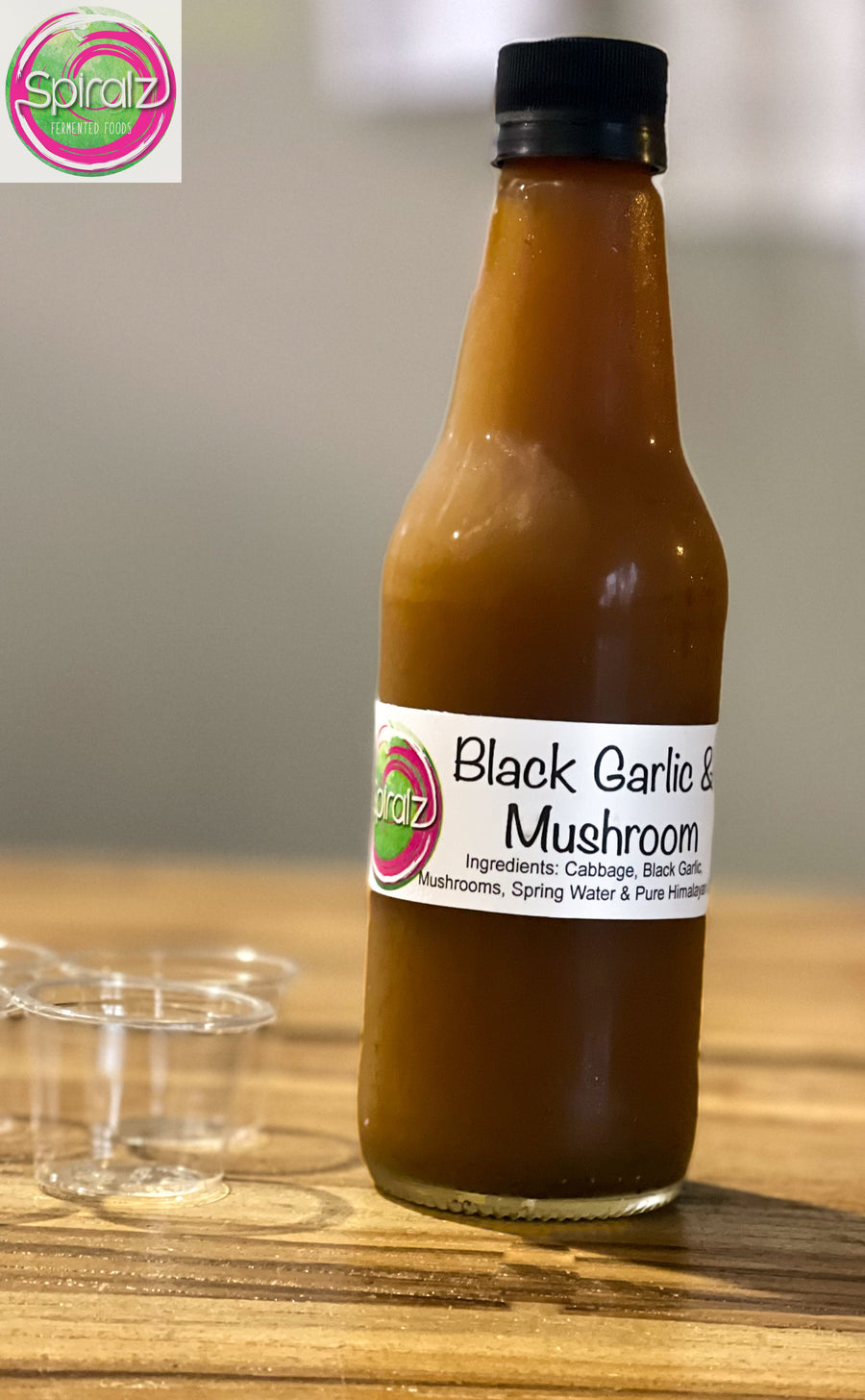 Black Garlic & Mushroom Concentrated Probiotic Shots 300ml - NEW