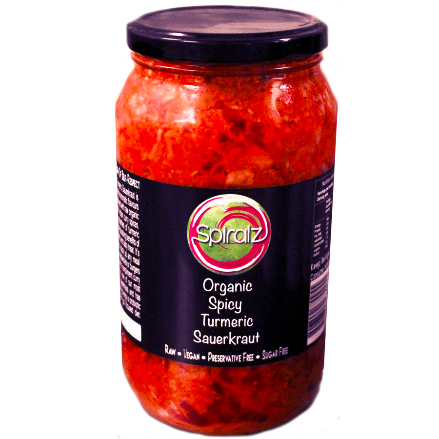 Spiralz Organic Spicy Turmeric Sauerkraut