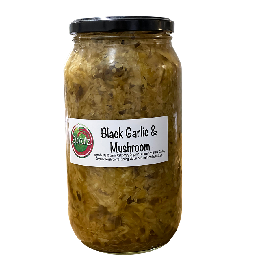 NEW Black Garlic & Mushroom Sauerkraut